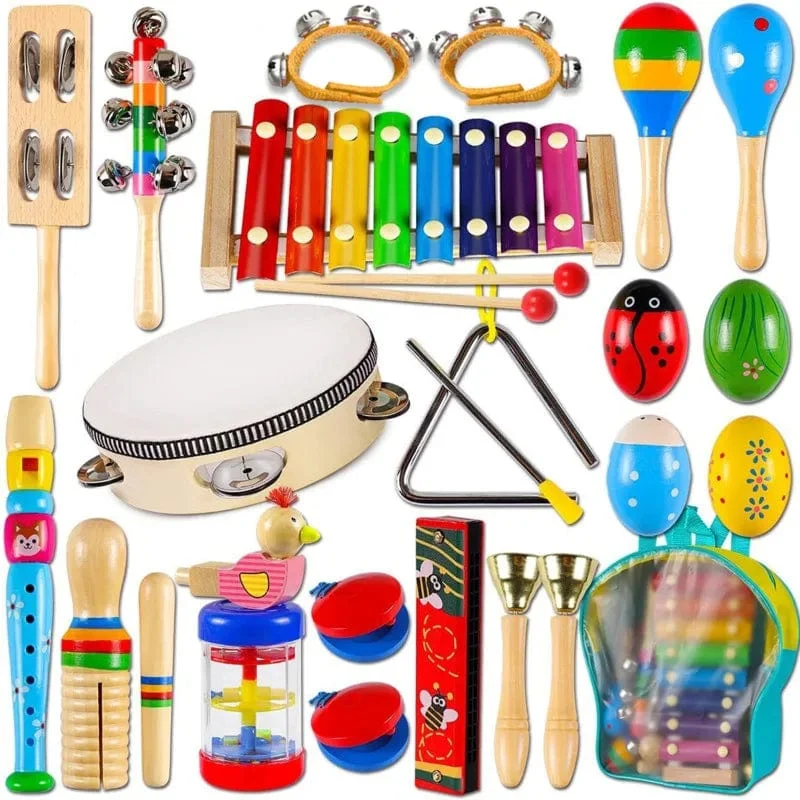 Neu Baby Percussion Instrument Bildung Kreative Entwicklung Holz Musik Hand Kinder Lernen Montessori Spielzeug Geschenk Neue