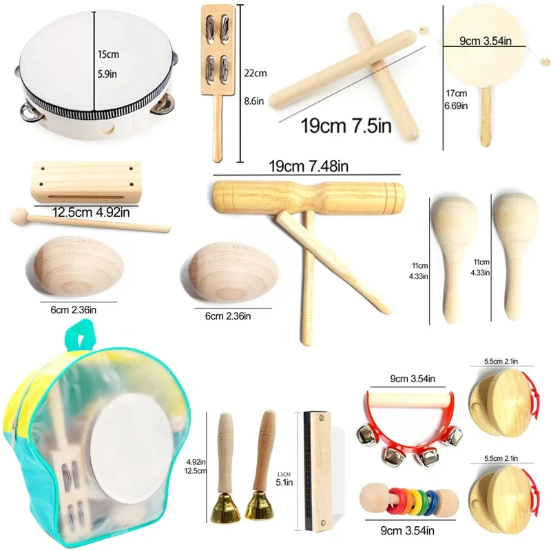 Neu Baby Percussion Instrument Bildung Kreative Entwicklung Holz Musik Hand Kinder Lernen Montessori Spielzeug Geschenk Neue