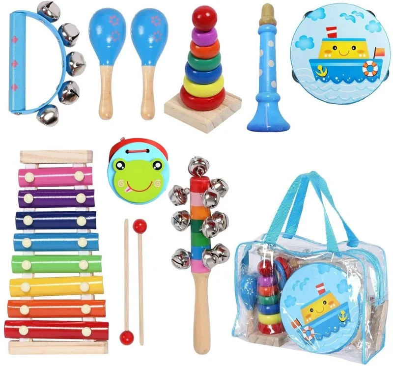 Neu Baby Percussion Instrument Bildung Kreative Entwicklung Holz Musik Hand Kinder Lernen Montessori Spielzeug Geschenk Neue