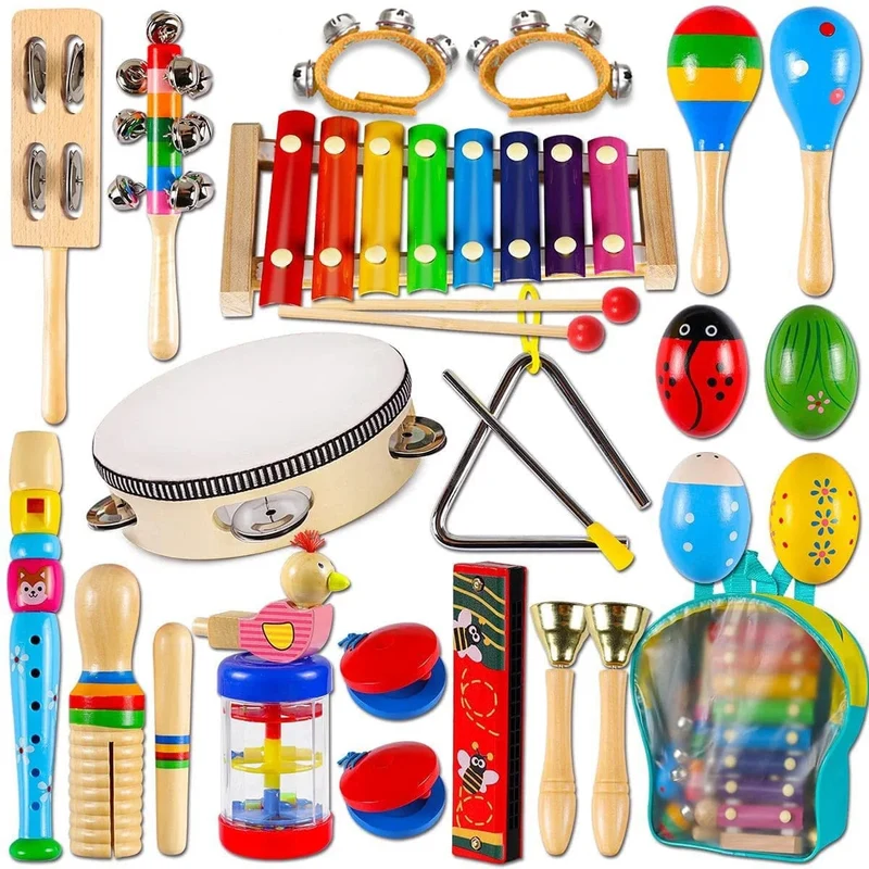 Neu Baby Percussion Instrument Bildung Kreative Entwicklung Holz Musik Hand Kinder Lernen Montessori Spielzeug Geschenk Neue