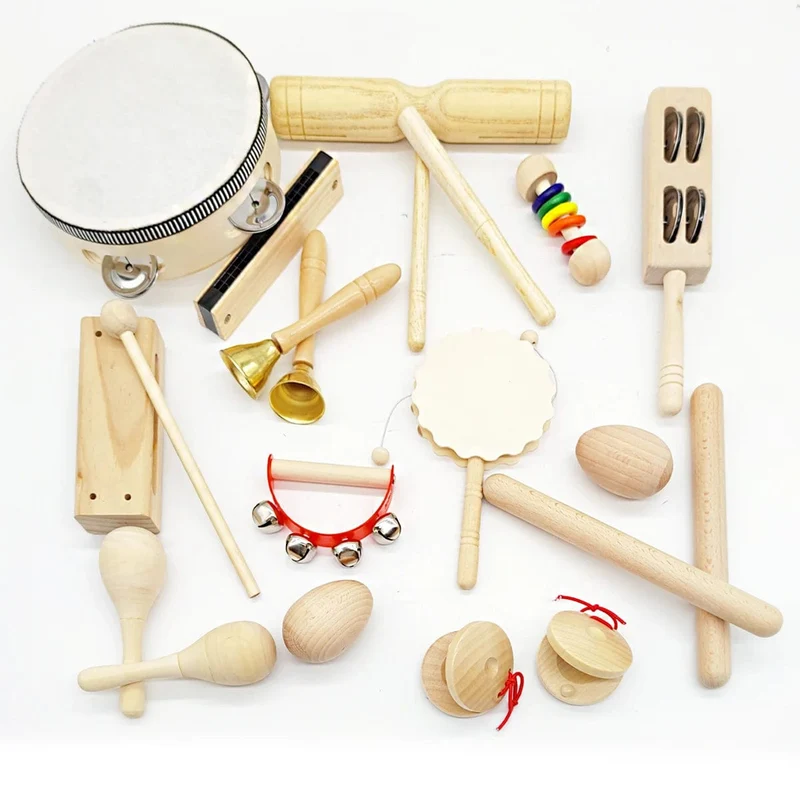 Neu Baby Percussion Instrument Bildung Kreative Entwicklung Holz Musik Hand Kinder Lernen Montessori Spielzeug Geschenk Neue