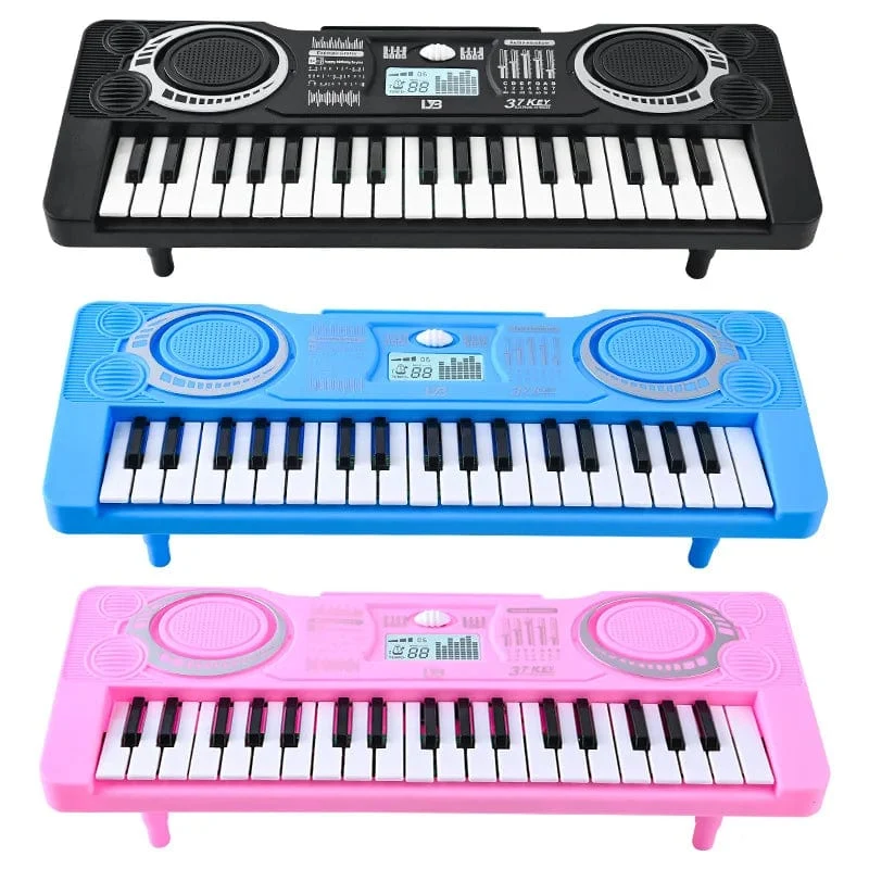 Tragbares digitales Keyboard mit 37 Tasten, LED-Anzeige, digitales elektronisches Klavier, Musikinstrument für Kinder, pädagogisches Spielzeug