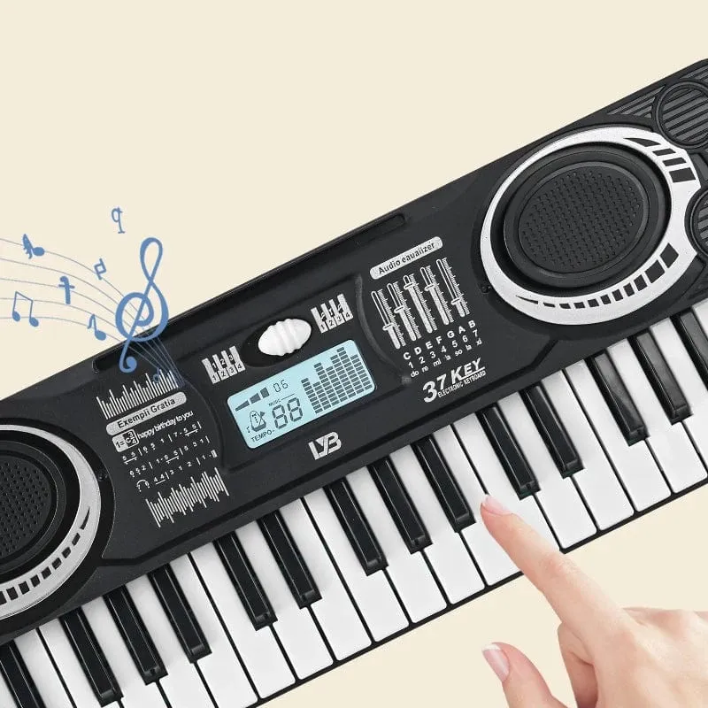 Tragbares digitales Keyboard mit 37 Tasten, LED-Anzeige, digitales elektronisches Klavier, Musikinstrument für Kinder, pädagogisches Spielzeug