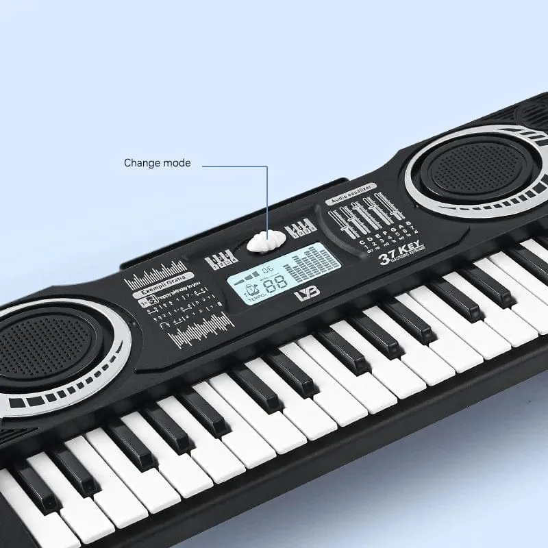 Tragbares digitales Keyboard mit 37 Tasten, LED-Anzeige, digitales elektronisches Klavier, Musikinstrument für Kinder, pädagogisches Spielzeug