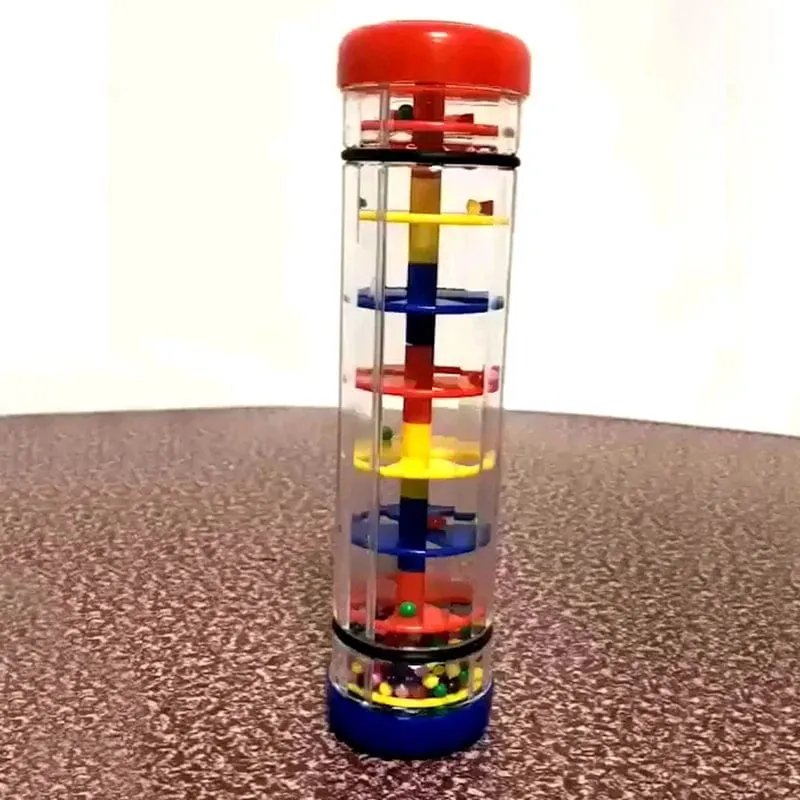 Rainmaker Babyspielzeug Regenstab Musikspielzeug für Babys im Alter von 1 2 3 Jahren Handschüttler Rasselspielzeug Lerninstrument Spielzeug für Kinder