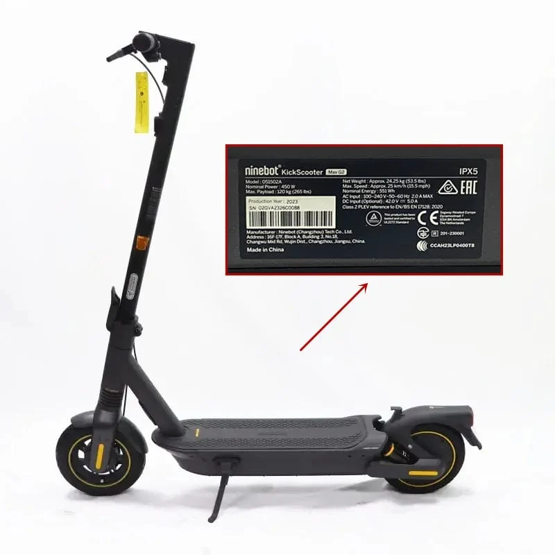 EU-LAGER Original Ninebot von Segway MAX G2 Elektroroller 450 W verbesserter Motor 35 km/h Geschwindigkeit 70 km Reichweite KickScooter Schiff in 24 Stunden