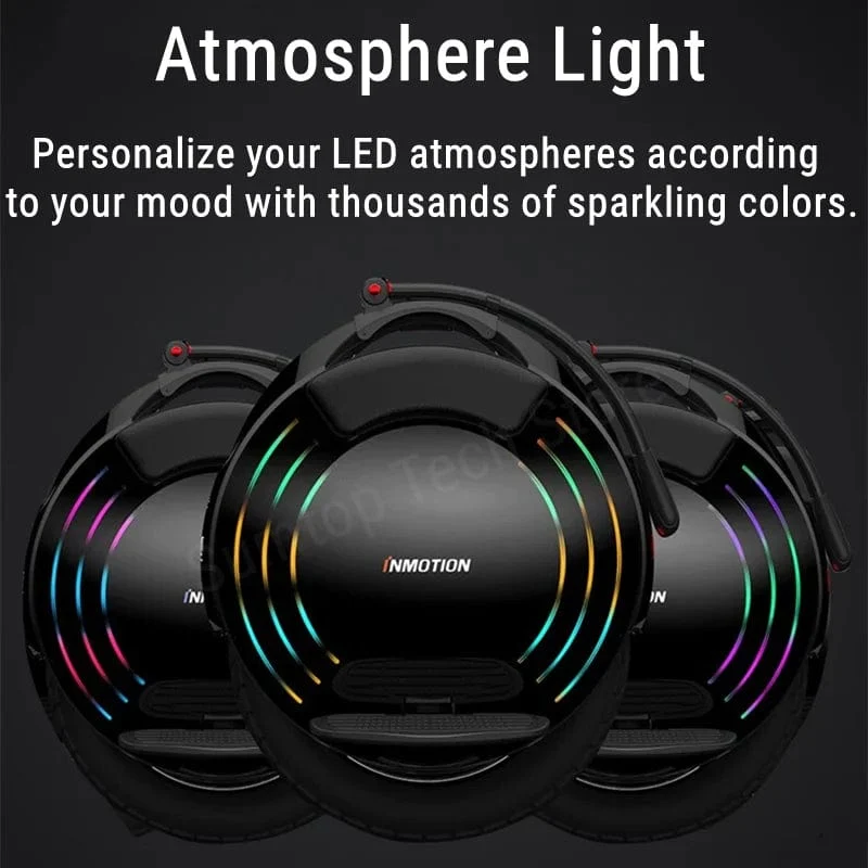 EU Lager INMOTION V10F Einrad 84V 960Wh Batterie 2000W Motor 40km/h Höchstgeschwindigkeit APP Led Licht Selbst Balance Smart V10F EUC E-rad