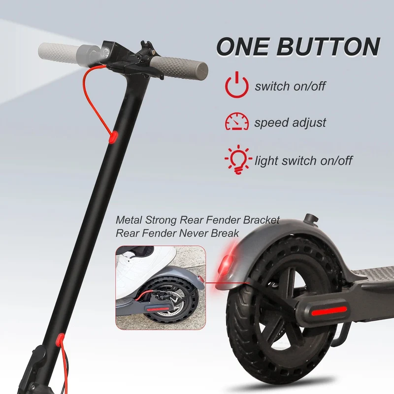 JUICEASE 35KM Elektroroller 350W Elektroroller für Erwachsene Faltbarer Mobilitätsroller für Xiaomi M365 ES80 Elektro-Tretroller