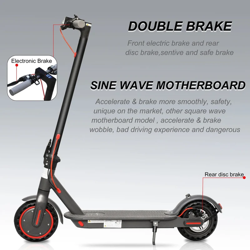 JUICEASE 35KM Elektroroller 350W Elektroroller für Erwachsene Faltbarer Mobilitätsroller für Xiaomi M365 ES80 Elektro-Tretroller