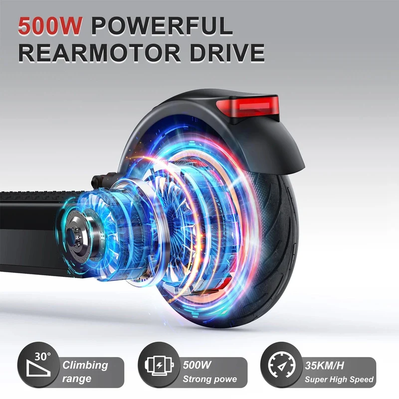 AOVOPRO Elektroroller mit 350/1000 W Motor, 35 km/h Höchstgeschwindigkeit, E-Scooter, 8.5/10 Zoll Reifen, Elektro-Tretroller, 45 km, Roller für Erwachsene