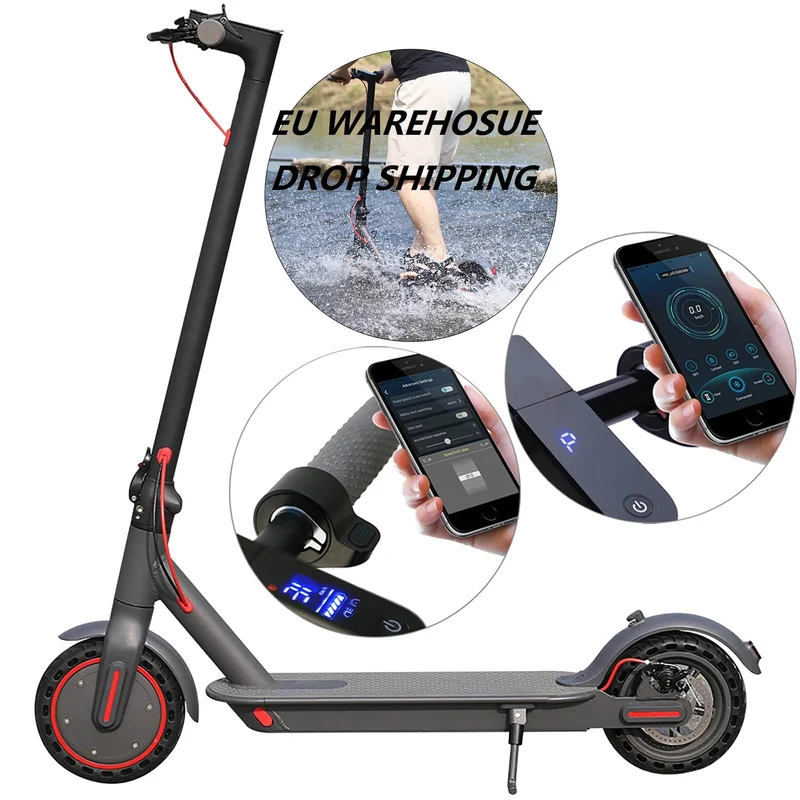 AOVOPRO 7.8-10.5 AH Elektroroller 350 W 31 km/h Faltbarer elektrischer Tretroller 8.5 Zoll APP Smart Escooter für Erwachsene