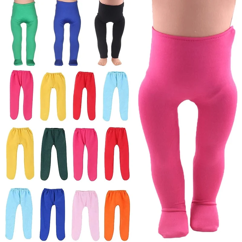 1 Set Puppe Kleidung Leggings Yoga Hosen Zubehör Fit 18 Zoll American Girl Puppe & 43 cm Neugeborenen Baby Puppe unsere Generation Kleidung