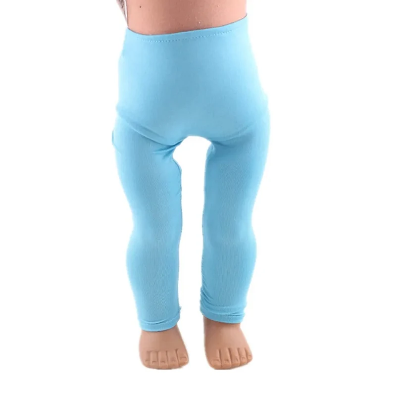 1 Set Puppe Kleidung Leggings Yoga Hosen Zubehör Fit 18 Zoll American Girl Puppe & 43 cm Neugeborenen Baby Puppe unsere Generation Kleidung