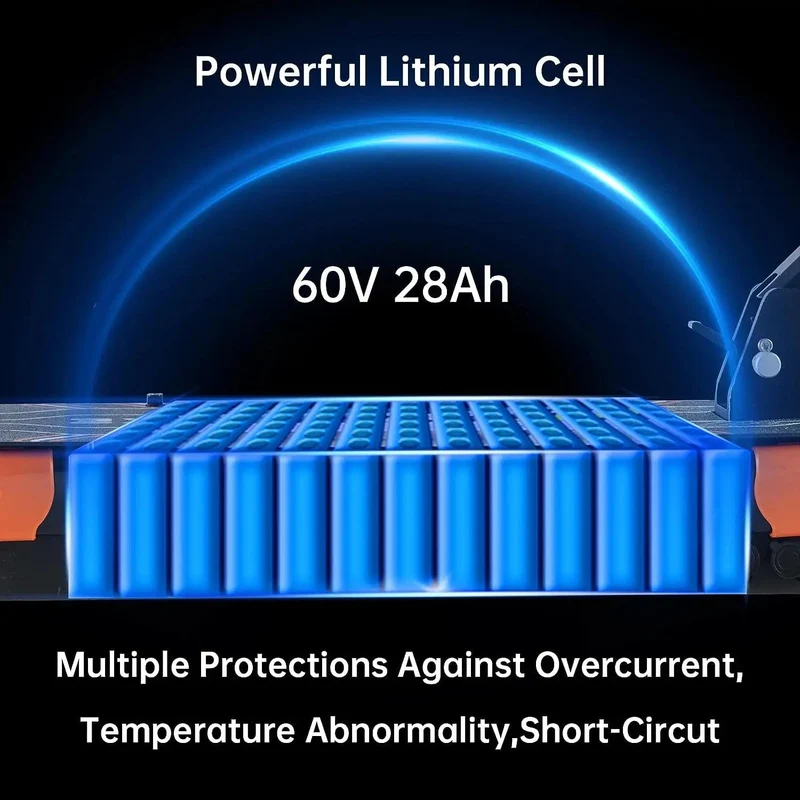 Elektroroller Z36 5600W Doppelmotor 60V 28AH 65KM/H Aluminiumbatterie 11-Zoll-Reifen Escooter zusammenklappbare Offroad-Elektroroller