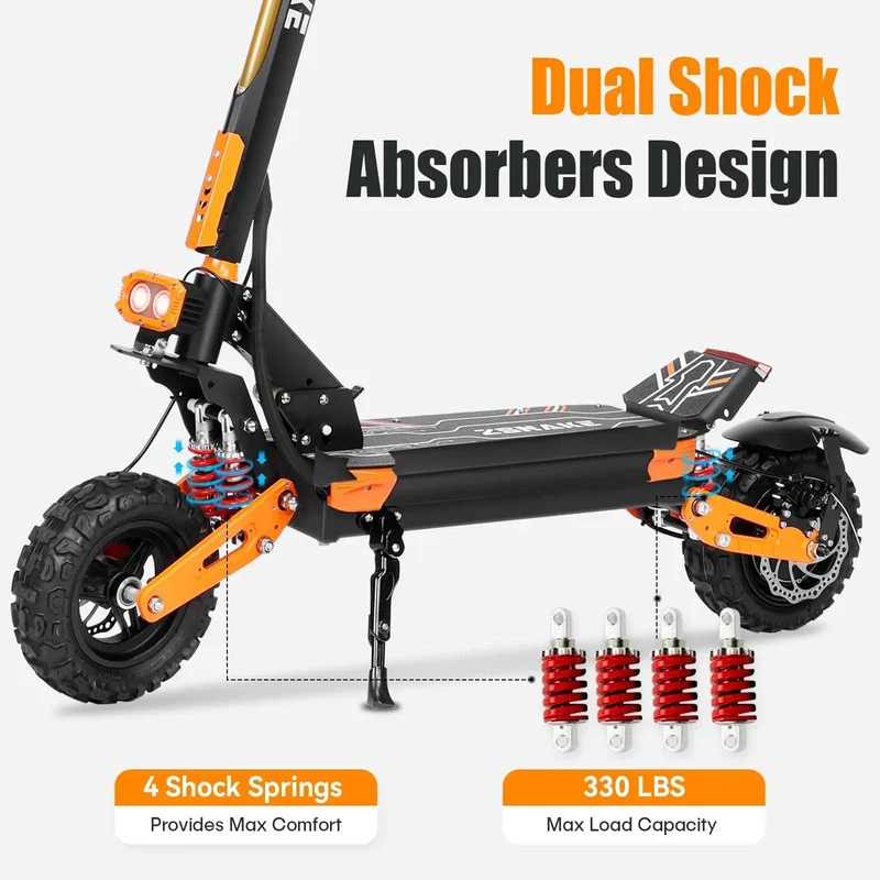 Elektroroller Z36 5600W Doppelmotor 60V 28AH 65KM/H Aluminiumbatterie 11-Zoll-Reifen Escooter zusammenklappbare Offroad-Elektroroller