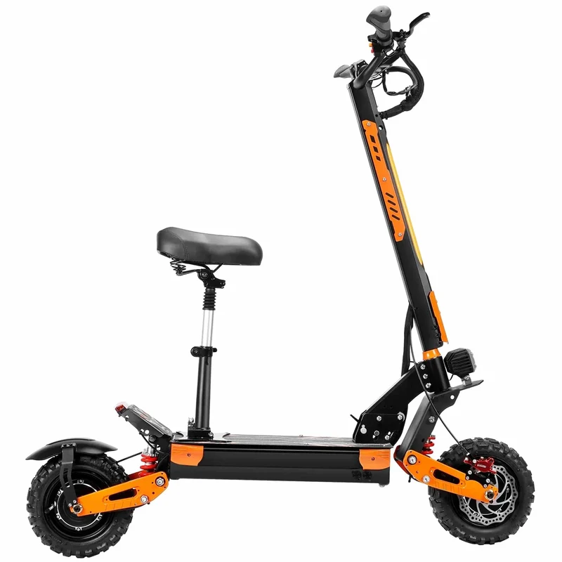 Elektroroller Z36 5600W Doppelmotor 60V 28AH 65KM/H Aluminiumbatterie 11-Zoll-Reifen Escooter zusammenklappbare Offroad-Elektroroller