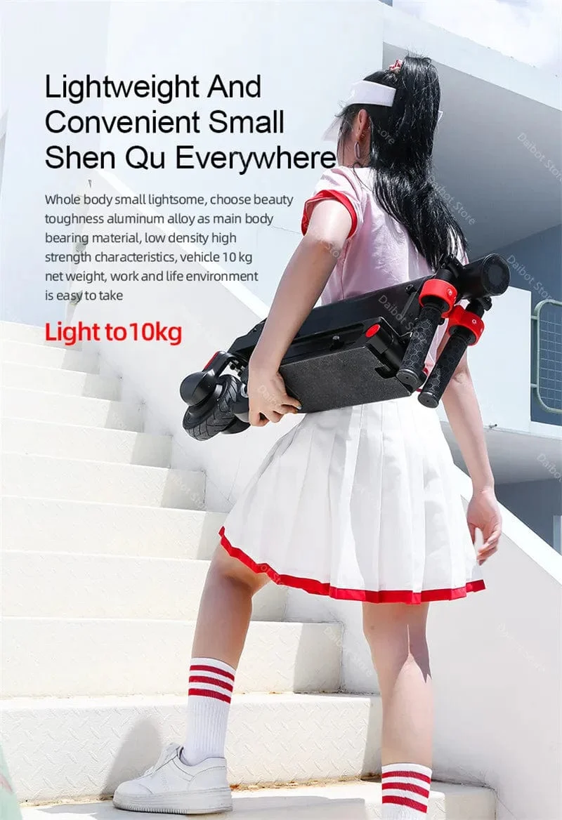 HX X6 zusammenklappbarer Elektroroller, zweirädriger Elektroroller, tragbarer Mini-Rucksack, E-Scooter, Elektrofahrrad, E-Bike