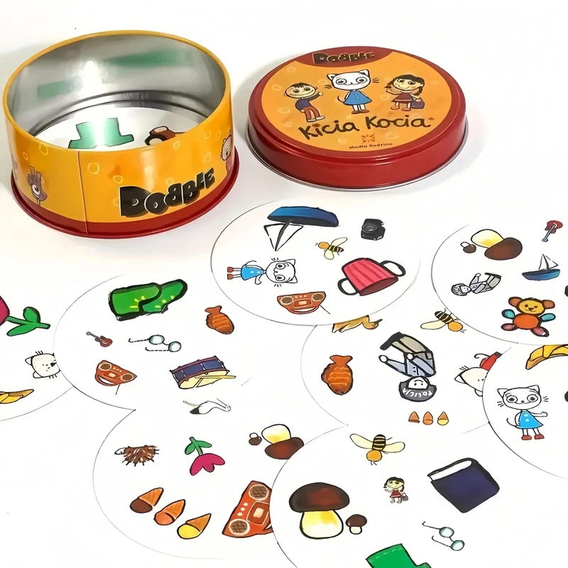 Spot It Doubble-Spielkarte, Mehrspieler-Party, Familientreffen, Find The Difference, Brettspielkarte, Cartoon-Bildungsgeschenke für Kinder