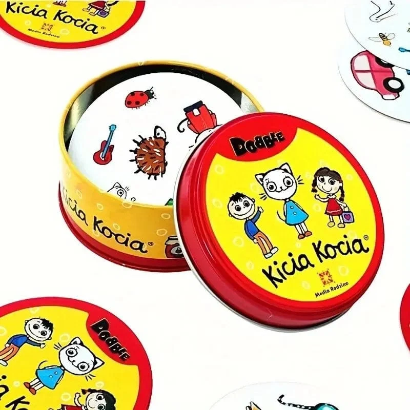 Spot It Doubble-Spielkarte, Mehrspieler-Party, Familientreffen, Find The Difference, Brettspielkarte, Cartoon-Bildungsgeschenke für Kinder