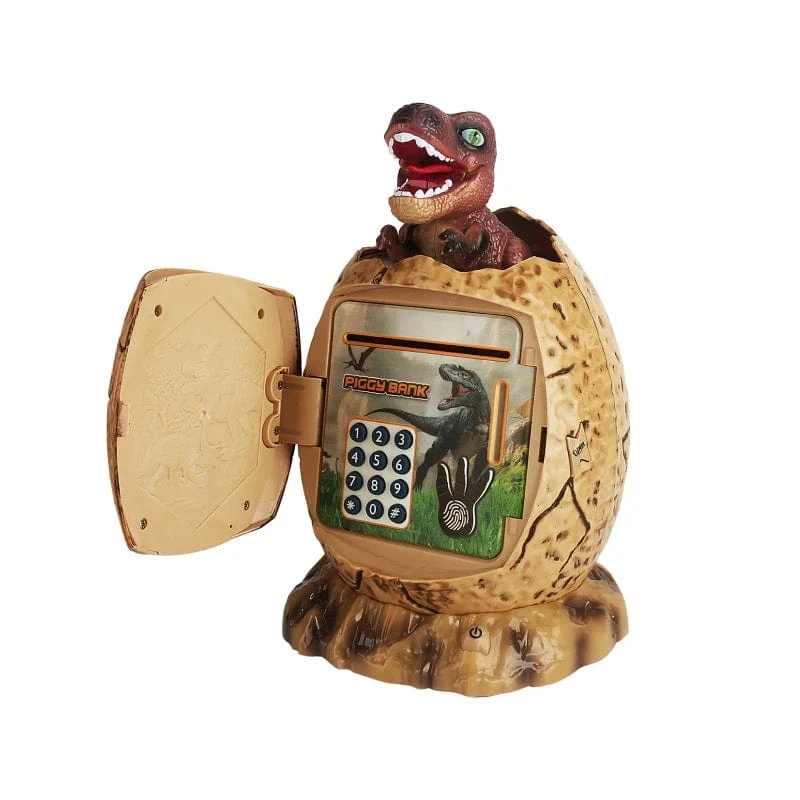 Sparschwein, Dinosaurier-Spielzeug, digitaler elektronischer Fingerabdruck, leuchtendes Sparschwein, Sparschweine, um Geld zu sparen und Spielzeug für Bankspiele