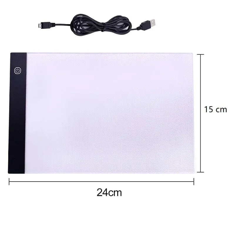 A5 LED-Zeichentablett, digitales Grafikpad, USB-LED-Lichtbox, Kopiertafel, elektronische Kunst, Grafik, Malerei, Schreibtisch