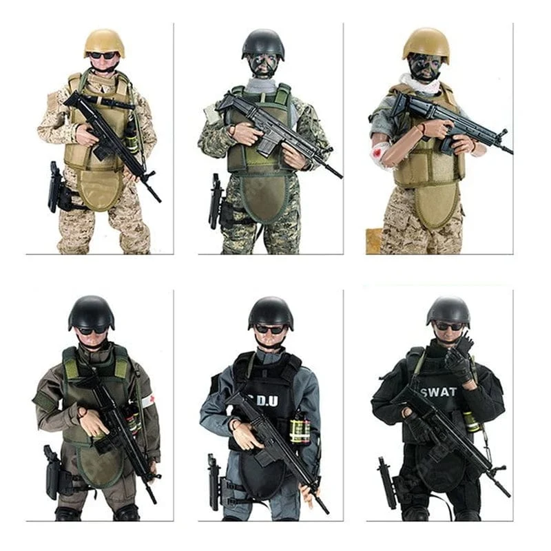 1/6 Special Forces Soldaten BJD Militär Armee Mann Action Spielzeug Figuren Set