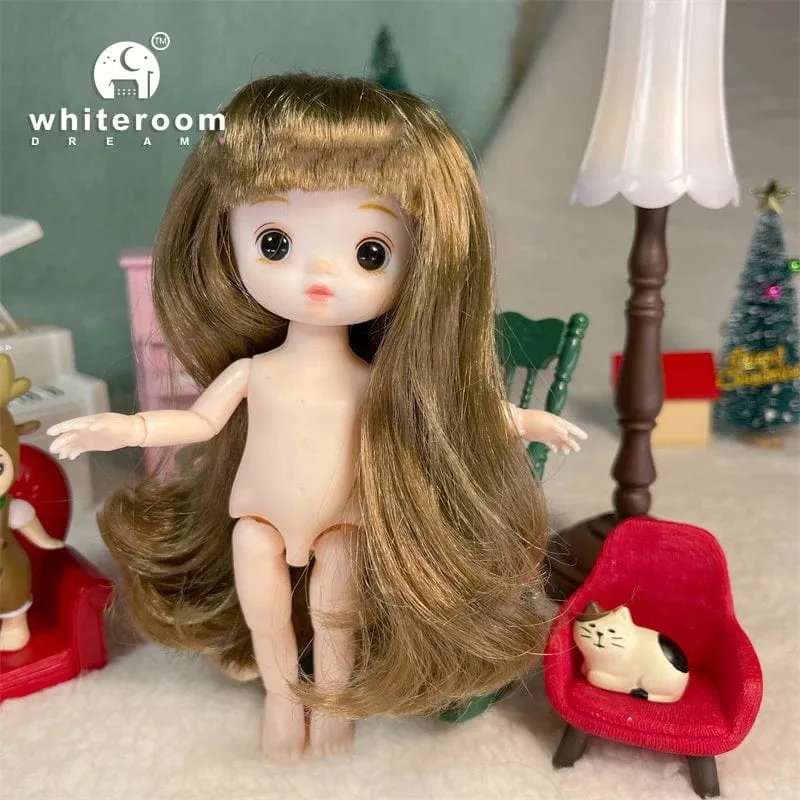 Ob11 Neue BJD Puppe 16cm 13 Gelenke Kunststoff Mode Puppen Baby KÖRPER Outfit Täglichen Casual Zubehör Spielzeug für Mädchen DIY Geschenk