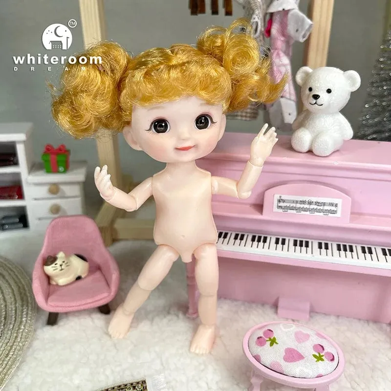 Ob11 Neue BJD Puppe 16cm 13 Gelenke Kunststoff Mode Puppen Baby KÖRPER Outfit Täglichen Casual Zubehör Spielzeug für Mädchen DIY Geschenk