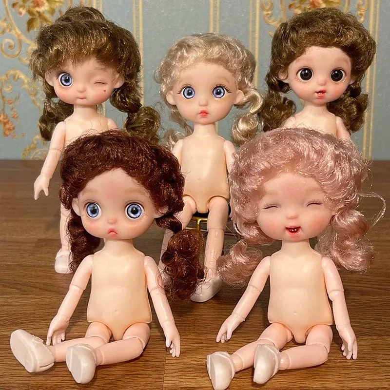 Super süße 17cm Puppe BJD Puppe Tochter Geschenk Kinder Mädchen Puppe Spielzeug
