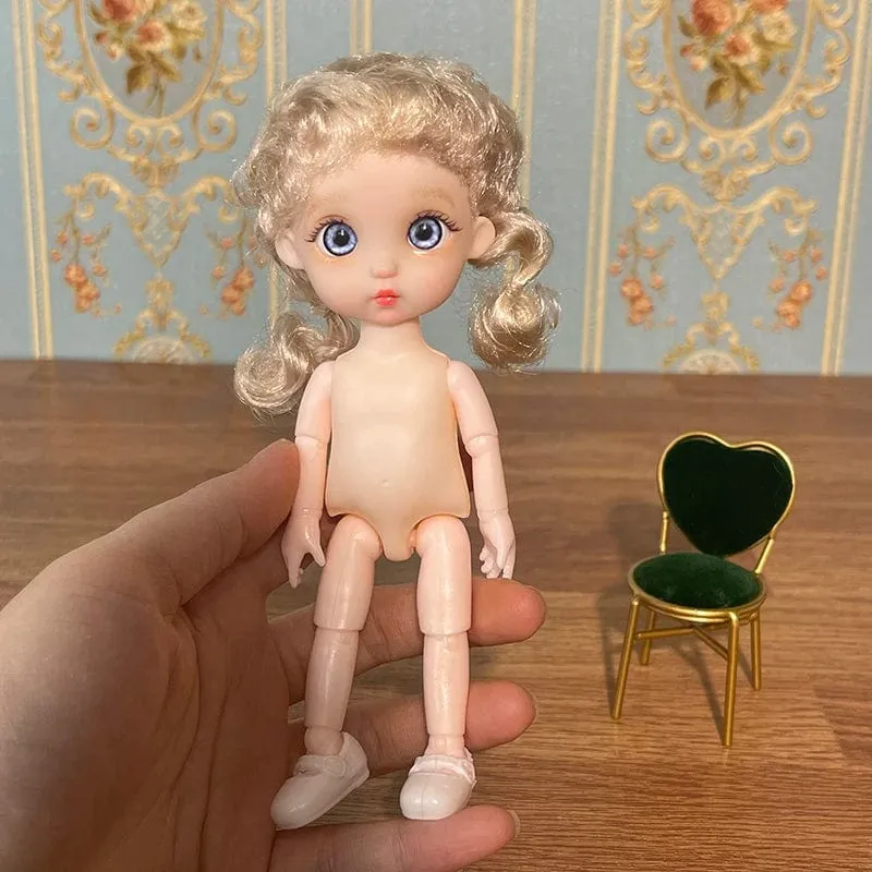 Super süße 17cm Puppe BJD Puppe Tochter Geschenk Kinder Mädchen Puppe Spielzeug
