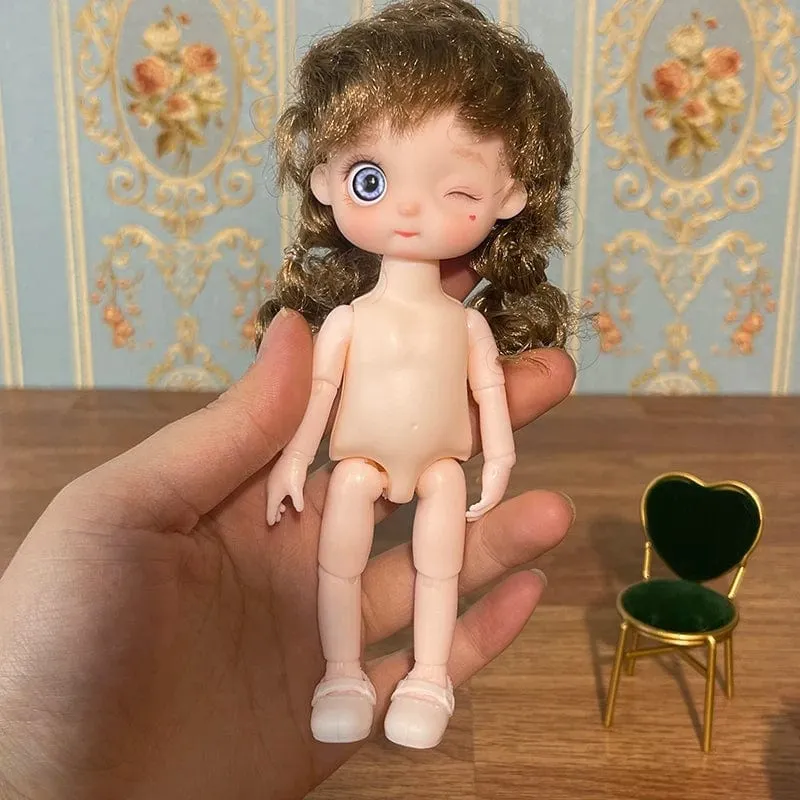 Super süße 17cm Puppe BJD Puppe Tochter Geschenk Kinder Mädchen Puppe Spielzeug