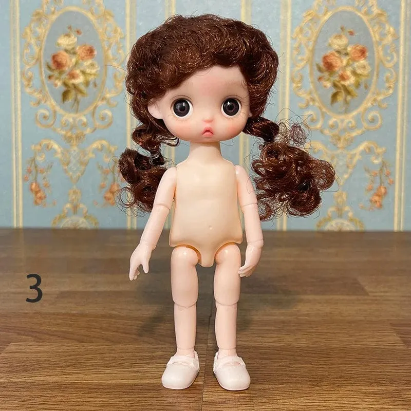 Super süße 17cm Puppe BJD Puppe Tochter Geschenk Kinder Mädchen Puppe Spielzeug