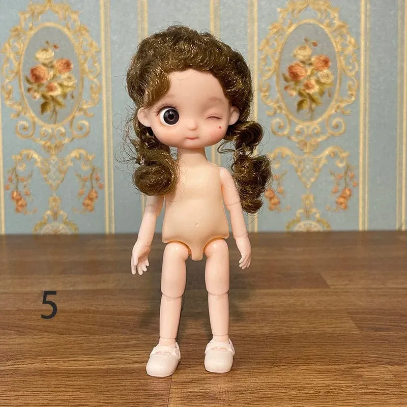 Super süße 17cm Puppe BJD Puppe Tochter Geschenk Kinder Mädchen Puppe Spielzeug