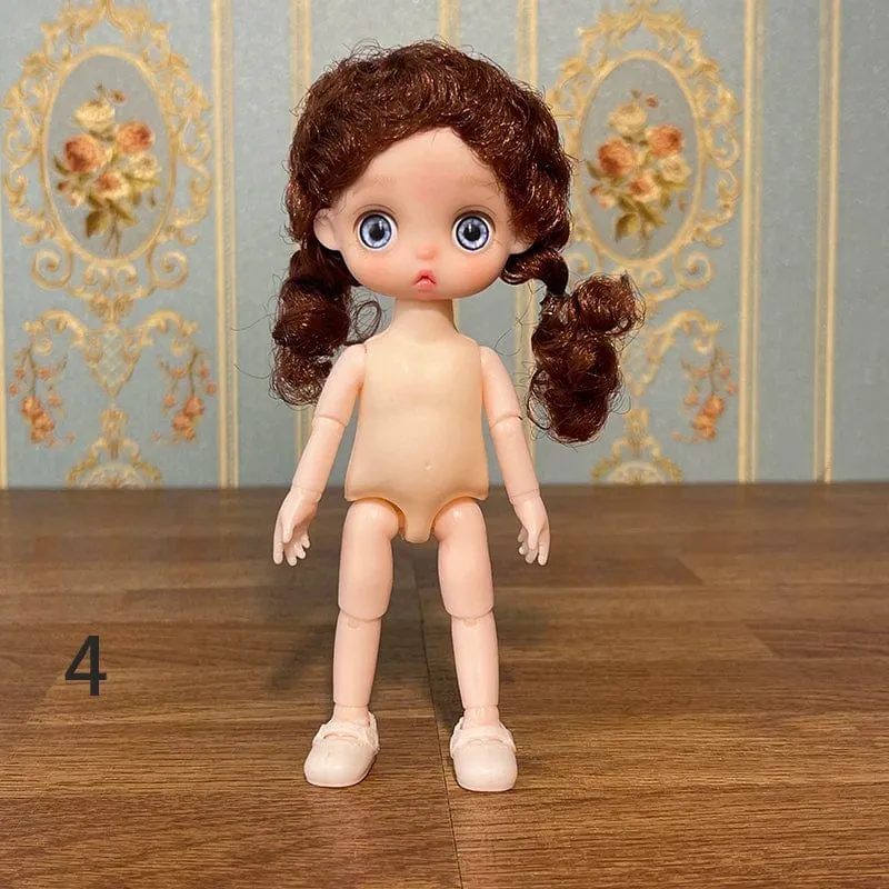 Super süße 17cm Puppe BJD Puppe Tochter Geschenk Kinder Mädchen Puppe Spielzeug