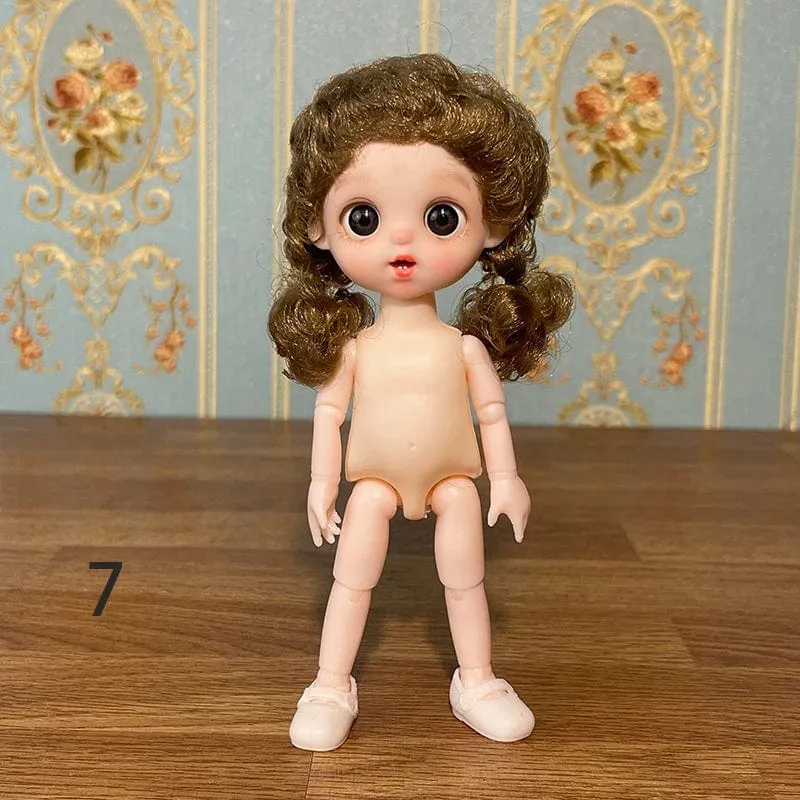 Super süße 17cm Puppe BJD Puppe Tochter Geschenk Kinder Mädchen Puppe Spielzeug