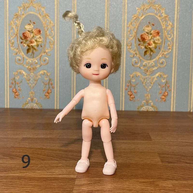 Super süße 17cm Puppe BJD Puppe Tochter Geschenk Kinder Mädchen Puppe Spielzeug