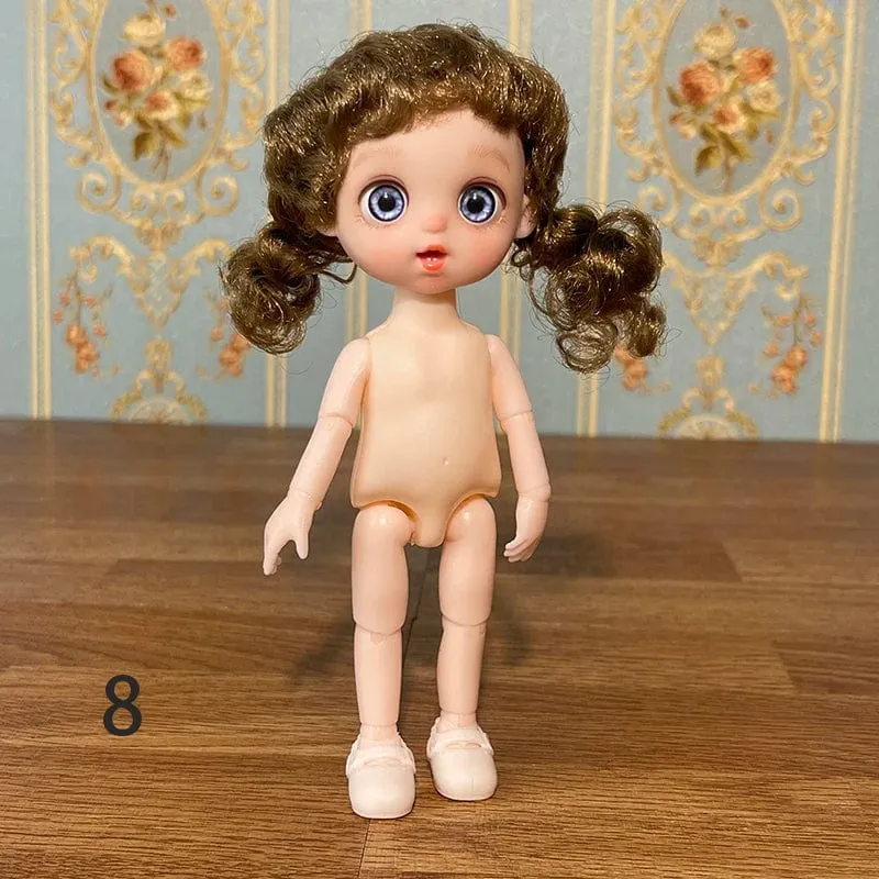 Super süße 17cm Puppe BJD Puppe Tochter Geschenk Kinder Mädchen Puppe Spielzeug