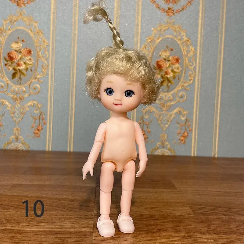Super süße 17cm Puppe BJD Puppe Tochter Geschenk Kinder Mädchen Puppe Spielzeug