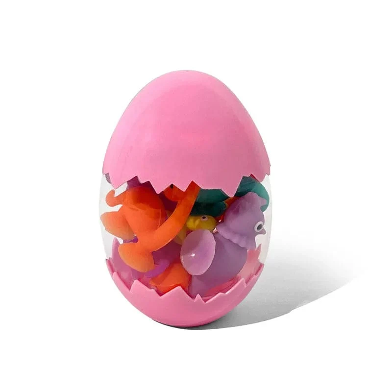 Weiches Silikon-Bausteinspielzeug, Tierform, Saugspielzeug für Kinder, Stressabbau, interaktives Eltern-Kind-Spiel, Saugnapf, Badespielzeug