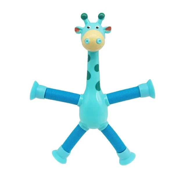 Weiches Silikon-Bausteinspielzeug, Tierform, Saugspielzeug für Kinder, Stressabbau, interaktives Eltern-Kind-Spiel, Saugnapf, Badespielzeug