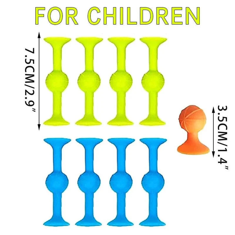 Weiches Silikon-Bausteinspielzeug, Tierform, Saugspielzeug für Kinder, Stressabbau, interaktives Eltern-Kind-Spiel, Saugnapf, Badespielzeug