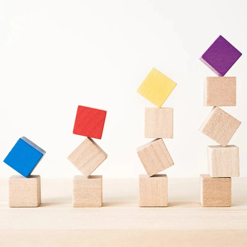 Unfertige leere Mini-Quadratblöcke aus Holz zum Selbermachen, 1/1.5/2/2.5 cm, massive Holzwürfel für Holzarbeiten, Basteln, Kinderspielzeug, Puzzle-Herstellungsmaterial
