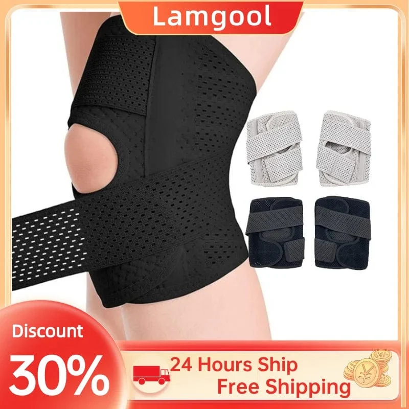 1 STÜCKE Professionelle Kompression Knieorthese Unterstützung Atmungsaktive Einstellbare Kniestütze Für Sportverletzungen Arthritis Relief Joint