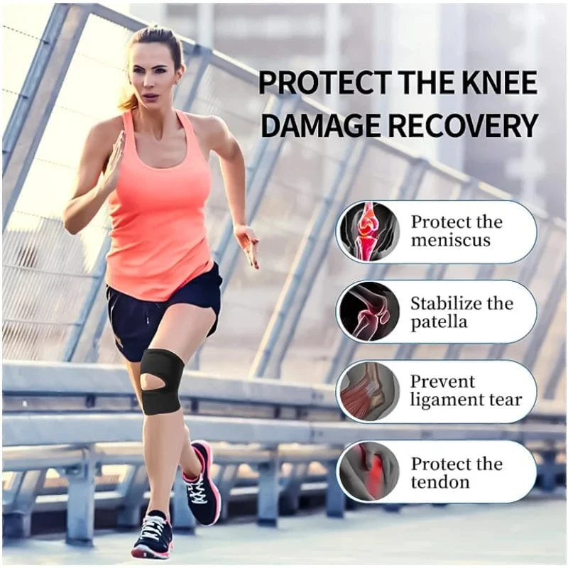 1 STÜCKE Professionelle Kompression Knieorthese Unterstützung Atmungsaktive Einstellbare Kniestütze Für Sportverletzungen Arthritis Relief Joint