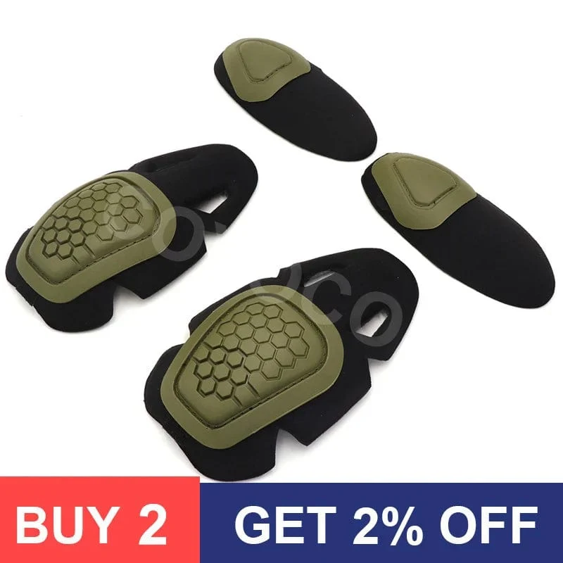 COYOCO Militärische taktische Dragon Armor G4 Froschanzug Kniestütze Pads & Ellenbogenorthese Paintball Airsoft Knieschoner interpoliertes Set