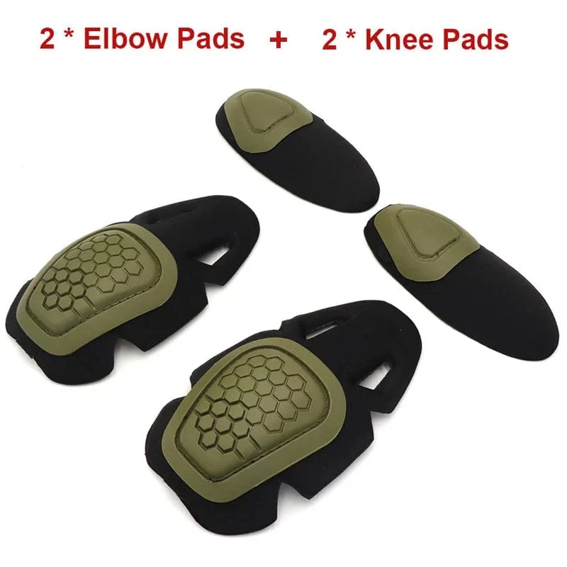 COYOCO Militärische taktische Dragon Armor G4 Froschanzug Kniestütze Pads & Ellenbogenorthese Paintball Airsoft Knieschoner interpoliertes Set