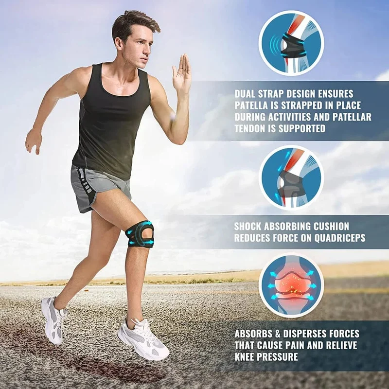 1 Stück Patella Knieorthese Knie Kompressionsmanschette Unterstützung für Frauen Männer Knieschmerzen Arthritis Schmerzen Workout Knieschutz Knieschützer