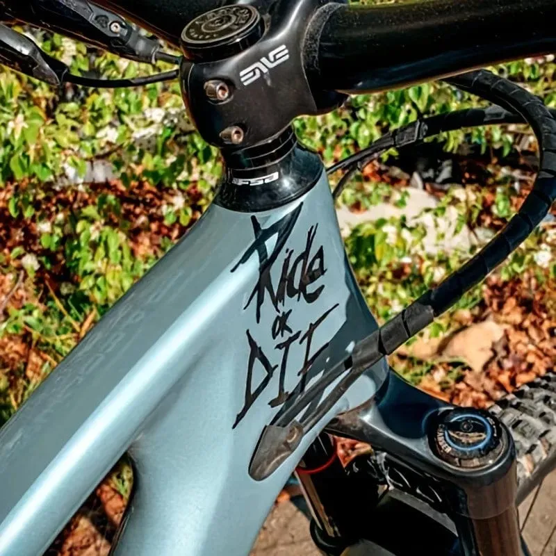 1/2/3 Stück MTB Fahrradrahmenaufkleber Ride or Die Oberrohraufkleber Fahrradaufkleber Dekorative Rahmenaufkleber Fahrradaufkleber Fahrradaufkleber