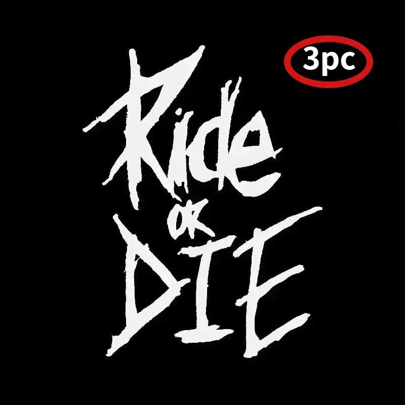 1/2/3 Stück MTB Fahrradrahmenaufkleber Ride or Die Oberrohraufkleber Fahrradaufkleber Dekorative Rahmenaufkleber Fahrradaufkleber Fahrradaufkleber