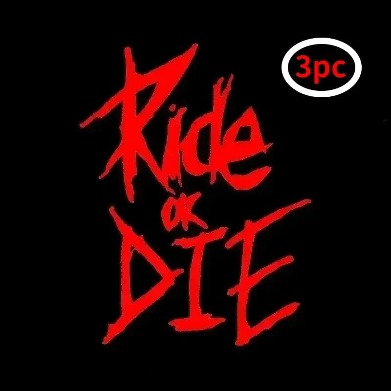1/2/3 Stück MTB Fahrradrahmenaufkleber Ride or Die Oberrohraufkleber Fahrradaufkleber Dekorative Rahmenaufkleber Fahrradaufkleber Fahrradaufkleber